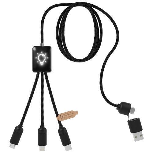 SCX.design C28 długi kabel do łądowania 5 w 1 Czarny-Biały 2PX06490 (4)