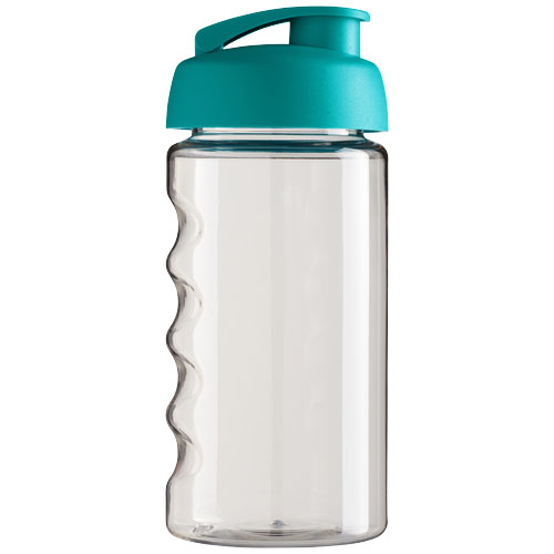 Bidon H2O Bop® o pojemności 500 ml z wieczkiem zaciskowym Przezroczysty-Turkusowy niebieski 21005005 (3)