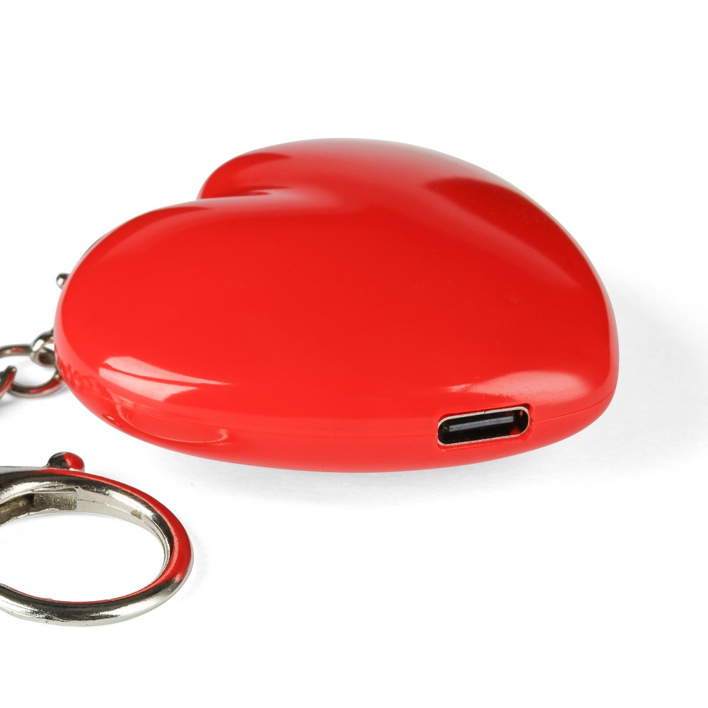 Brelok do kluczy "serce", lampka LED Czerwony VB319-05 (16)