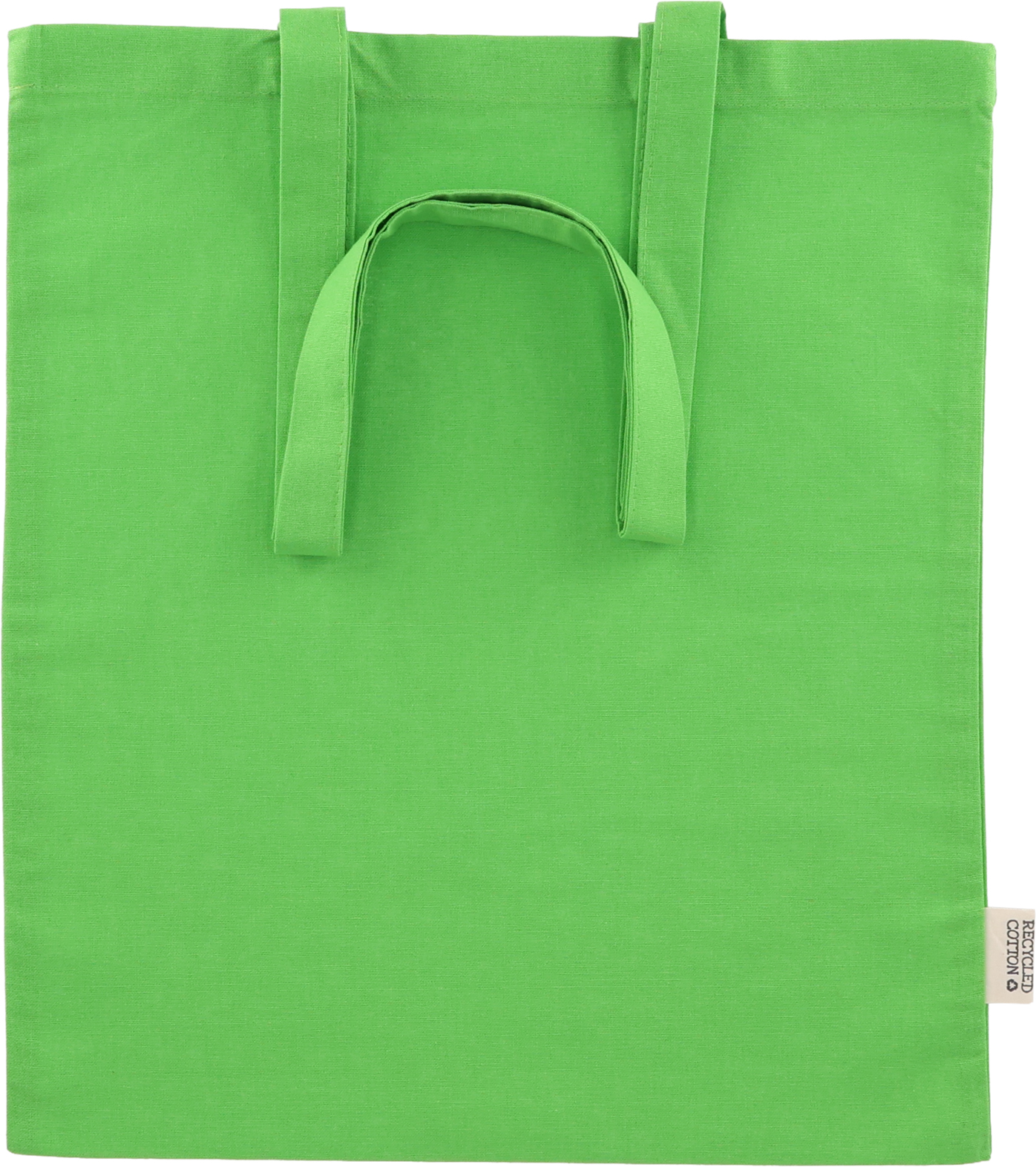 Torba bawełniana z długimi uszami 180g/m2 z materiałów z recyklingu GLEN Jasnozielony 6469829 (2)