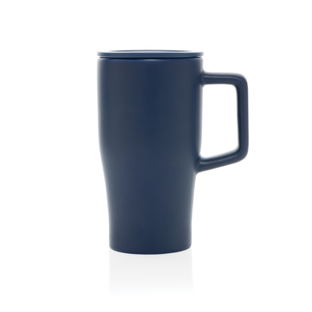 Ceramiczny kubek podrożny 490 ml Granatowy P437.2225 (4)