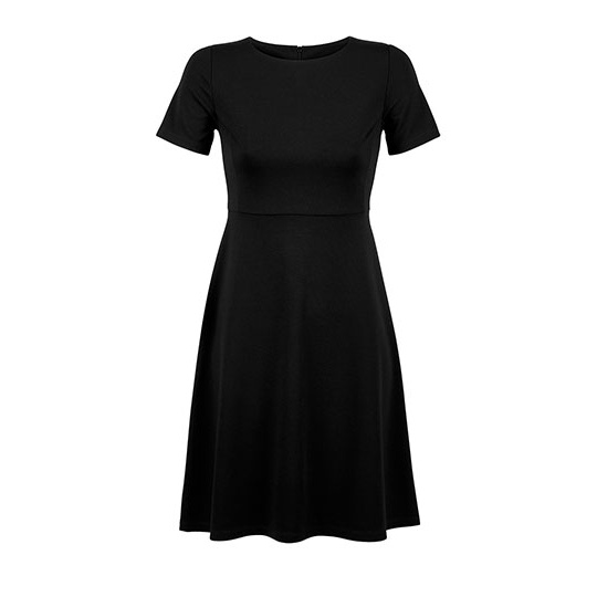 Sukienka Rozkloszowana Elastyczna Deep Black NB3171-557229 
