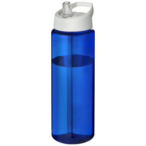 Bidon H2O Vibe o pojemności 850 ml z wieczkiem z dzióbkiem Niebieski-Biały 21009605 