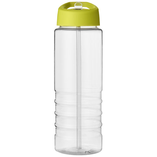 Bidon H2O Treble o pojemności 750 ml z wieczkiem z dzióbkiem Przezroczysty-Limonkowy 21087708 (2)