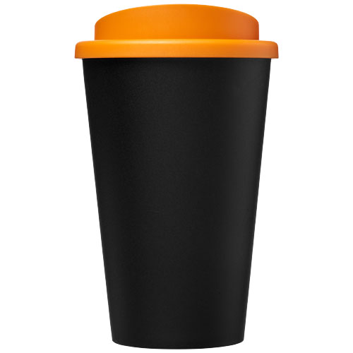 Kubek Americano Eco z recyklingu o pojemności 350 ml Czarny-Pomarańczowy 21042202 (2)