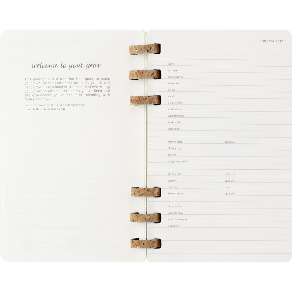 Spiralny kalendarz MOLESKINE Czarny VM790-03/2026 (5)