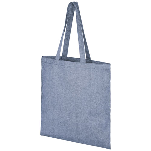 Torba na zakupy z recyklingu o gramaturze 210 g/m² Pheebs Melanż niebieski 12052150 
