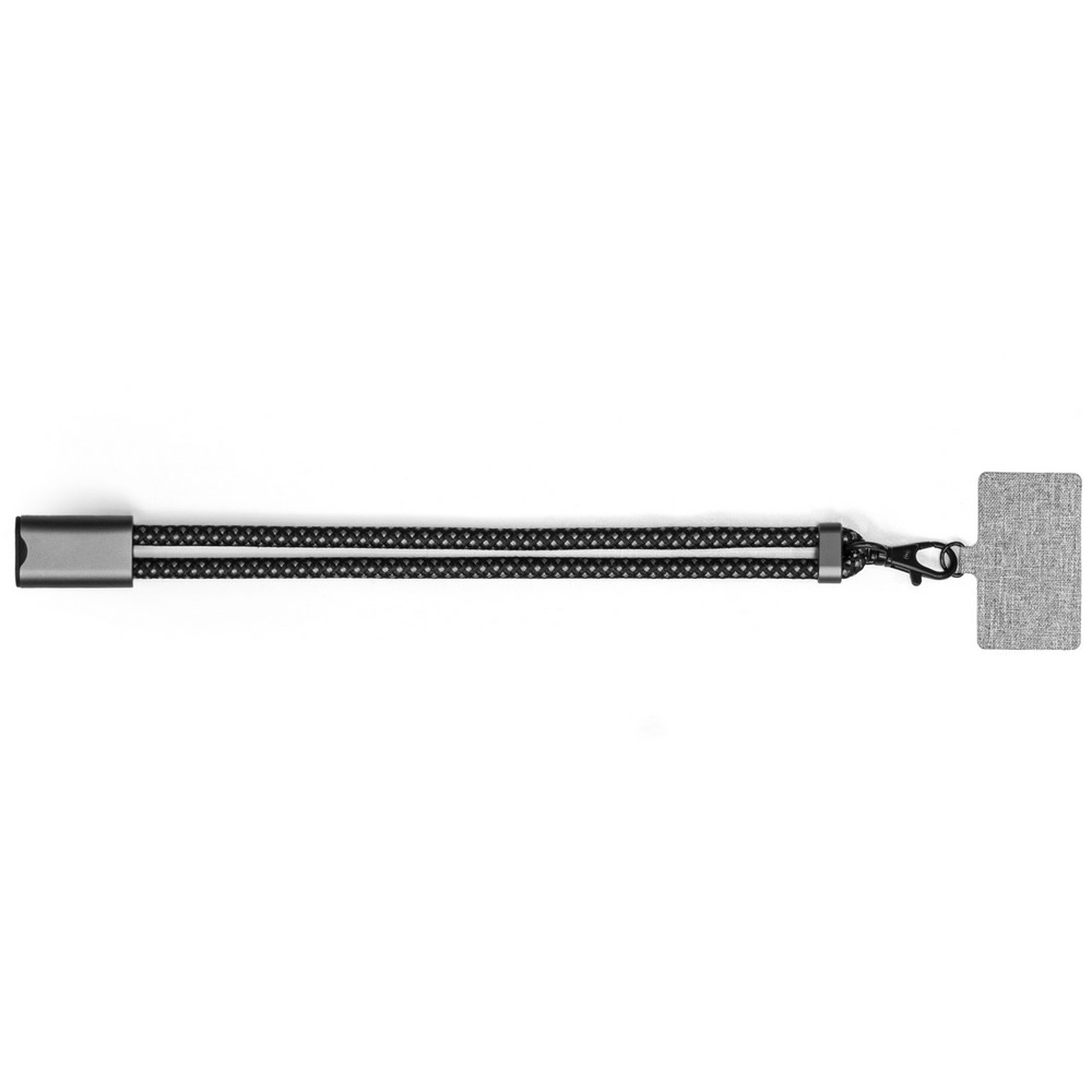 Kabel do ładowania i synchronizacji BrandCharger Lany Wristband Charge Grafitowy VA554-15 (6)