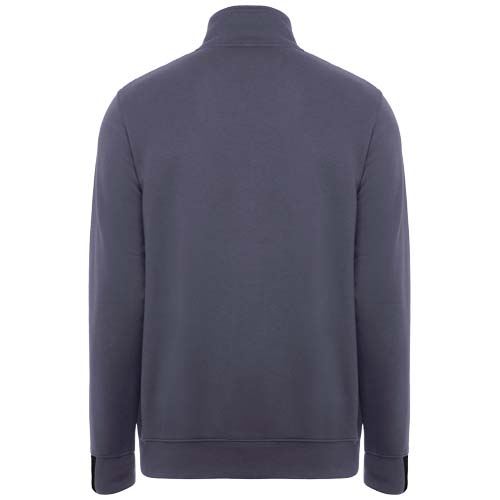 Maverick 280 g/m2 męski sweter z zamkiem błyskawicznym do połowy długości Ołowiowy-Czarny R8413E51 (2)