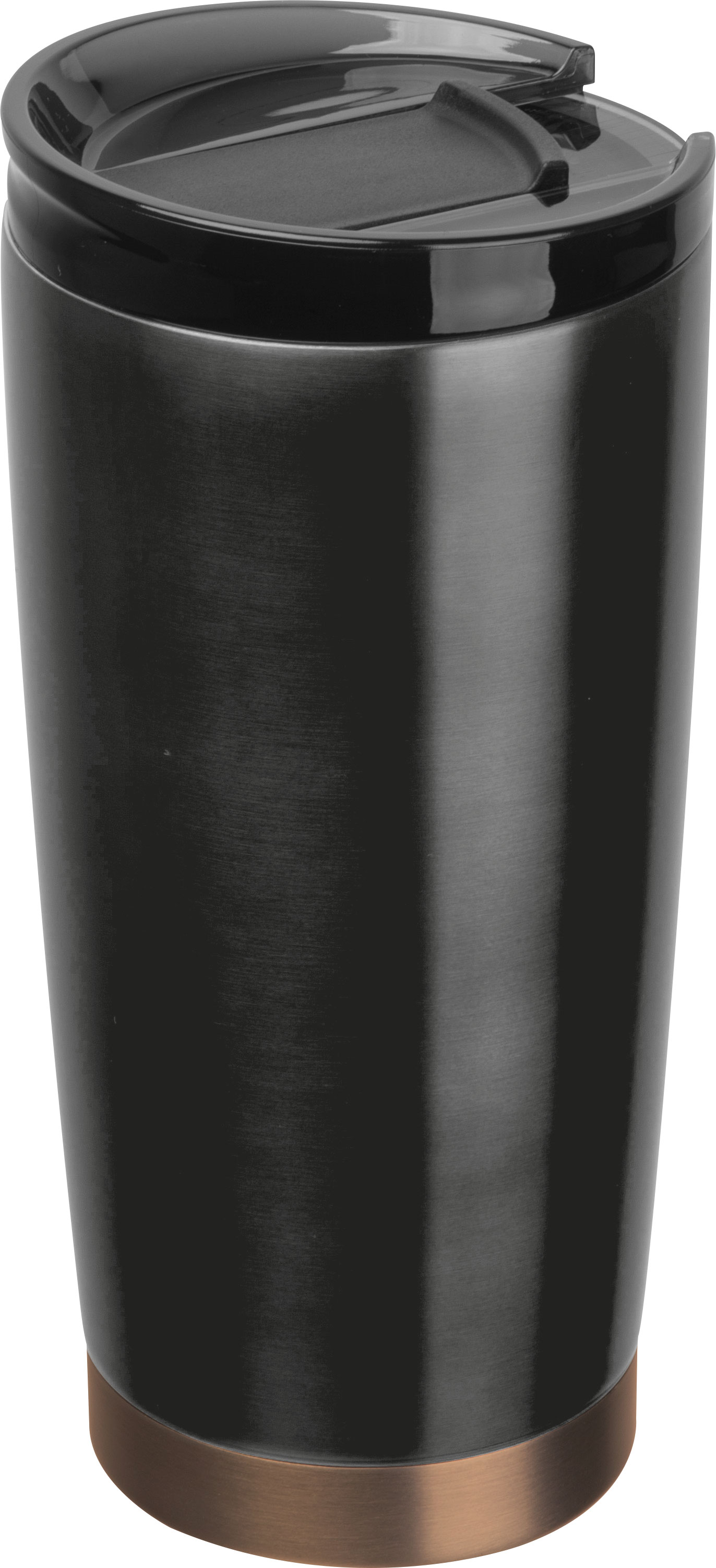 Kubek termiczny stalowy z recyklingu LA LOUVIERE MoLu 540 ml Czarny 535003 (1)