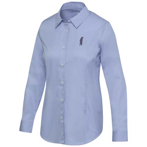 Citrine koszula damska z bawełny Twill Jasny niebieski 39505509 (1)