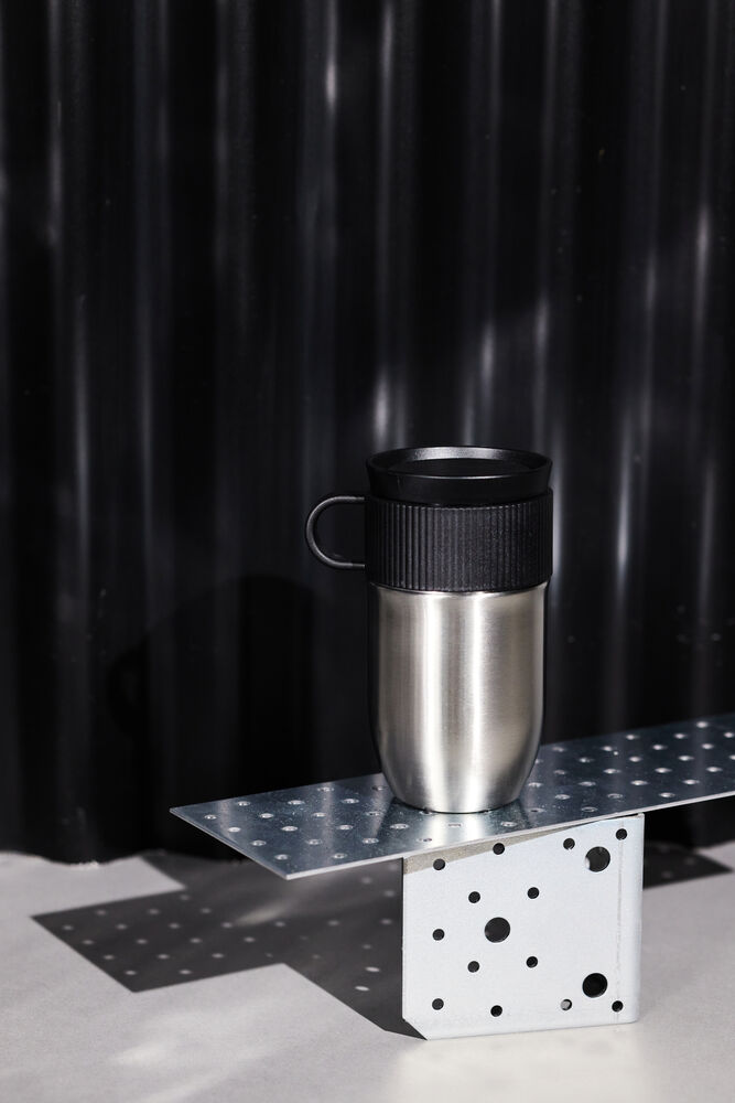 Gadżet reklamowy - TED KUBEK DO SAMOCHODU, SREBRNY