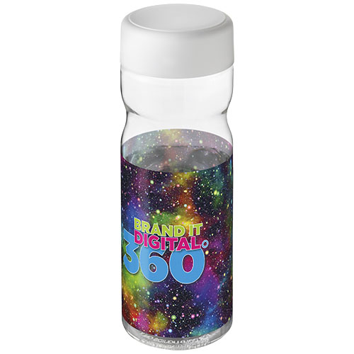 Bidon H2O Active® Base Tritan™ o pojemności 650 ml z zakrętką Przezroczysty klarowny-Biały 21043808 (1)