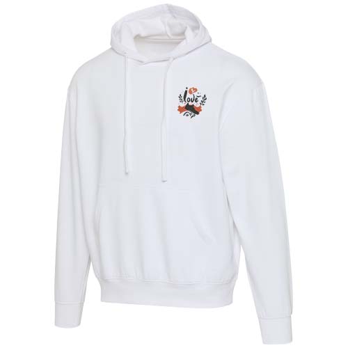 Boris 280 g/m2 bluza z kapturem unisex z bawełny organicznej z certyfikatem OCS w stylu oversize Biały 3956301A (1)