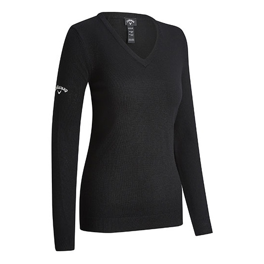 Sweter Damski Dekolt V Welniany Termiczny Black Onyx CW352-802969 (1)