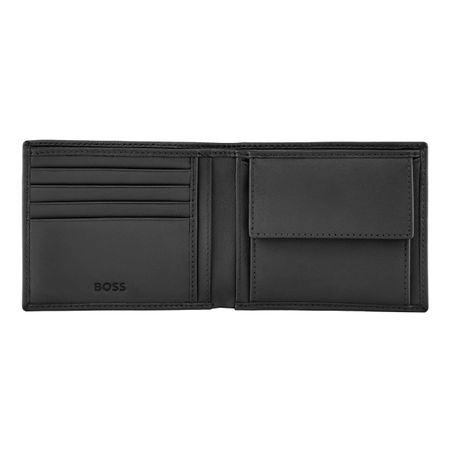 Portfel Double B Saffiano Grey Czarny HLM526A (4)