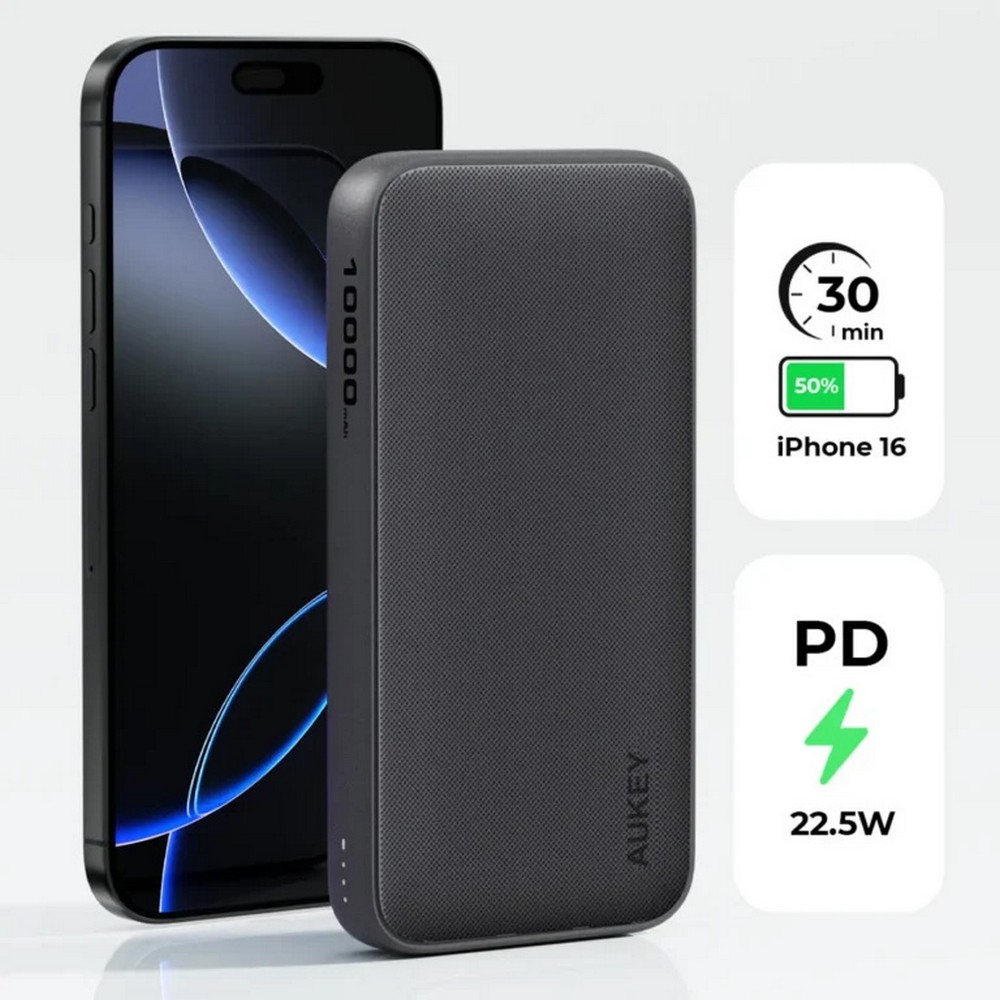 Power bank 10000 mAh Aukey Czarny VAM13-03 (6)