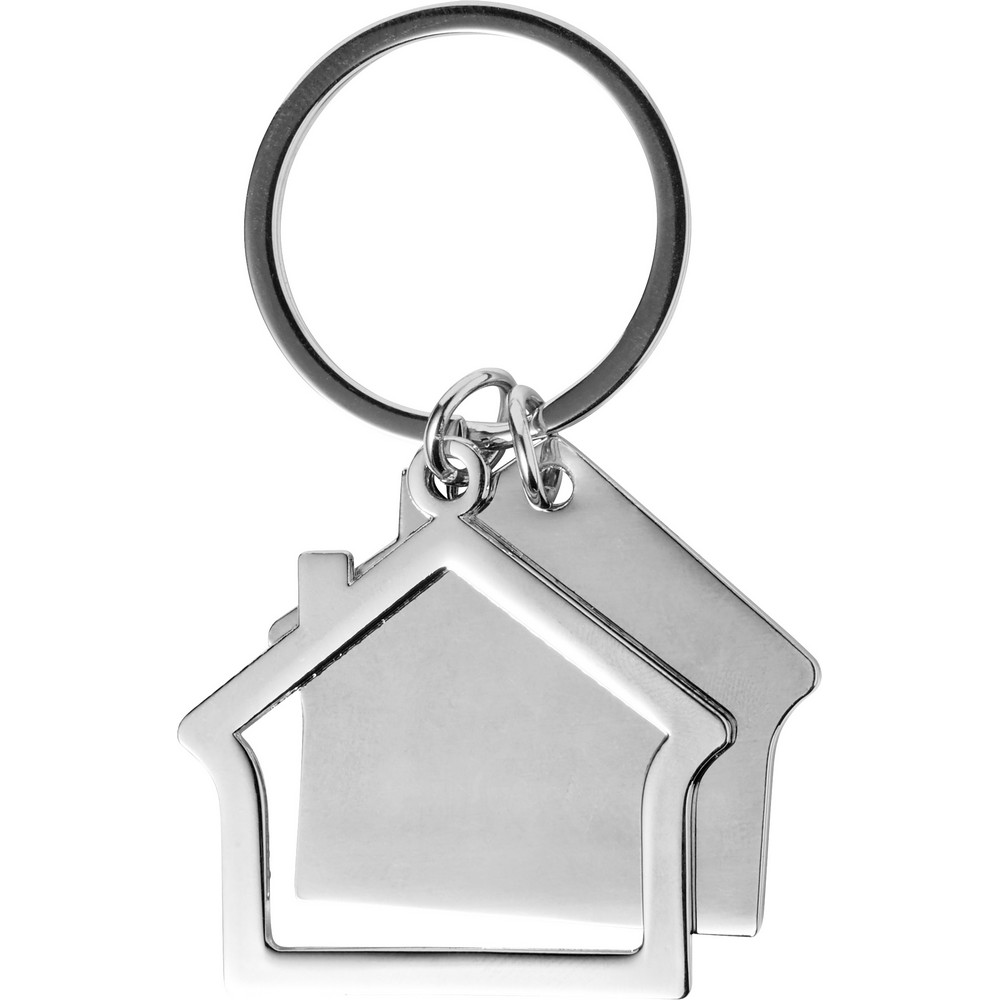 Brelok do kluczy "domek" Srebrny V0633-32 (3)