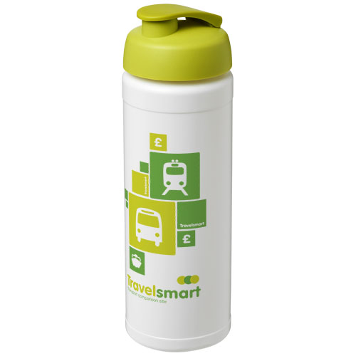 Bidon Baseline® Plus o pojemności 750 ml z wieczkiem zaciskowym Biały-Limonkowy 21007004 (1)