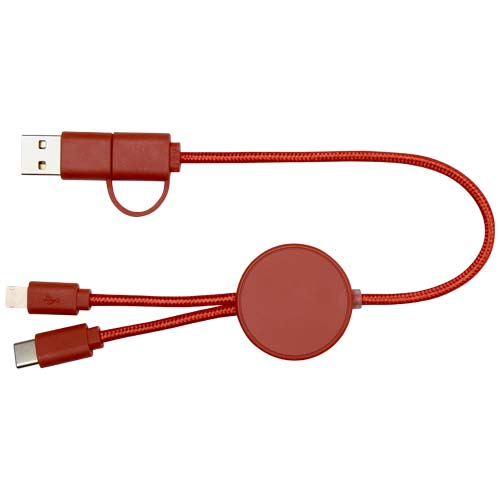 Citala kabel do synchronizacji danych i szybkiego ładowania 5 w 1 27 W o długości 30 cm z tworzyw sztucznych pochodzących z recyklingu Ceglasty 12442732 (3)