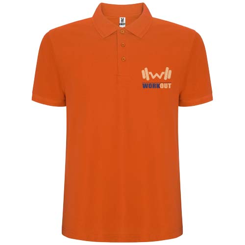 Pegaso Premium koszulka męska polo z krótkim rękawem Pomarańczowy R66093I5 (1)