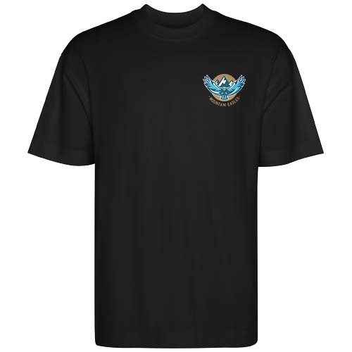 Chow - koszulka unisex z krótkim rękawem, fason oversize Czarny R65613O0 (1)