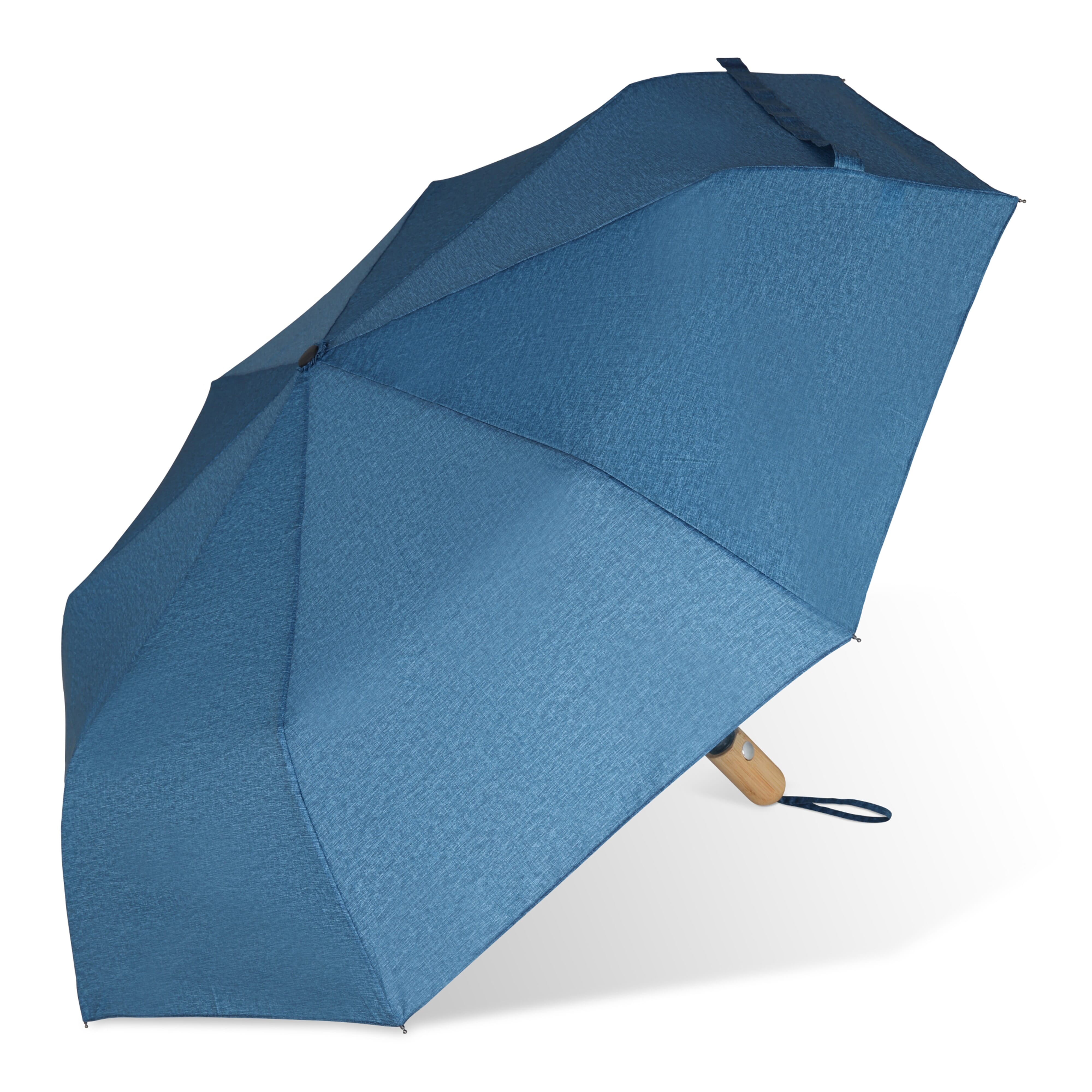 Gadżet reklamowy - Składany parasol 21” z plastiku z recyklingu automatycznie otwierany