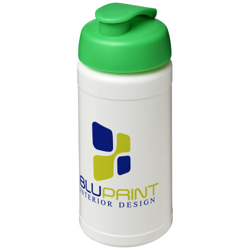 Bidon Baseline® Plus o pojemności 500 ml z wieczkiem zaciskowym Biały-Zielony 21006806 (1)