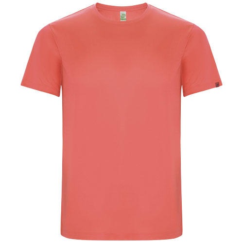 Imola sportowa koszulka dziecięca z krótkim rękawem Fluorescencyjny koral K04272KD 