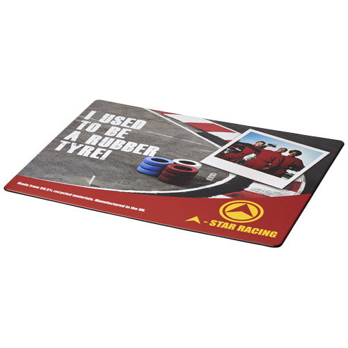 Gadżet reklamowy - 100x Podkładka pod mysz Brite-Mat® z opon poddanych recyklingowi