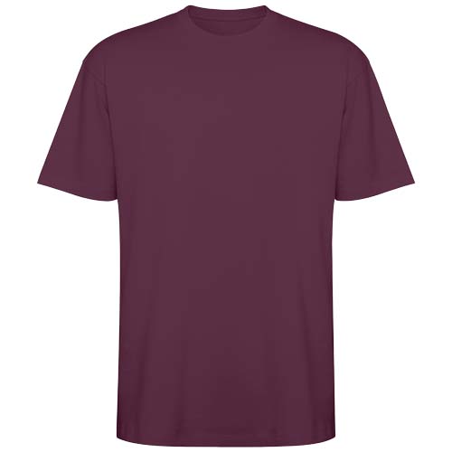 Koszulka Bull, unisex, oversize, z krótkim rękawem Plum red R6560C95 