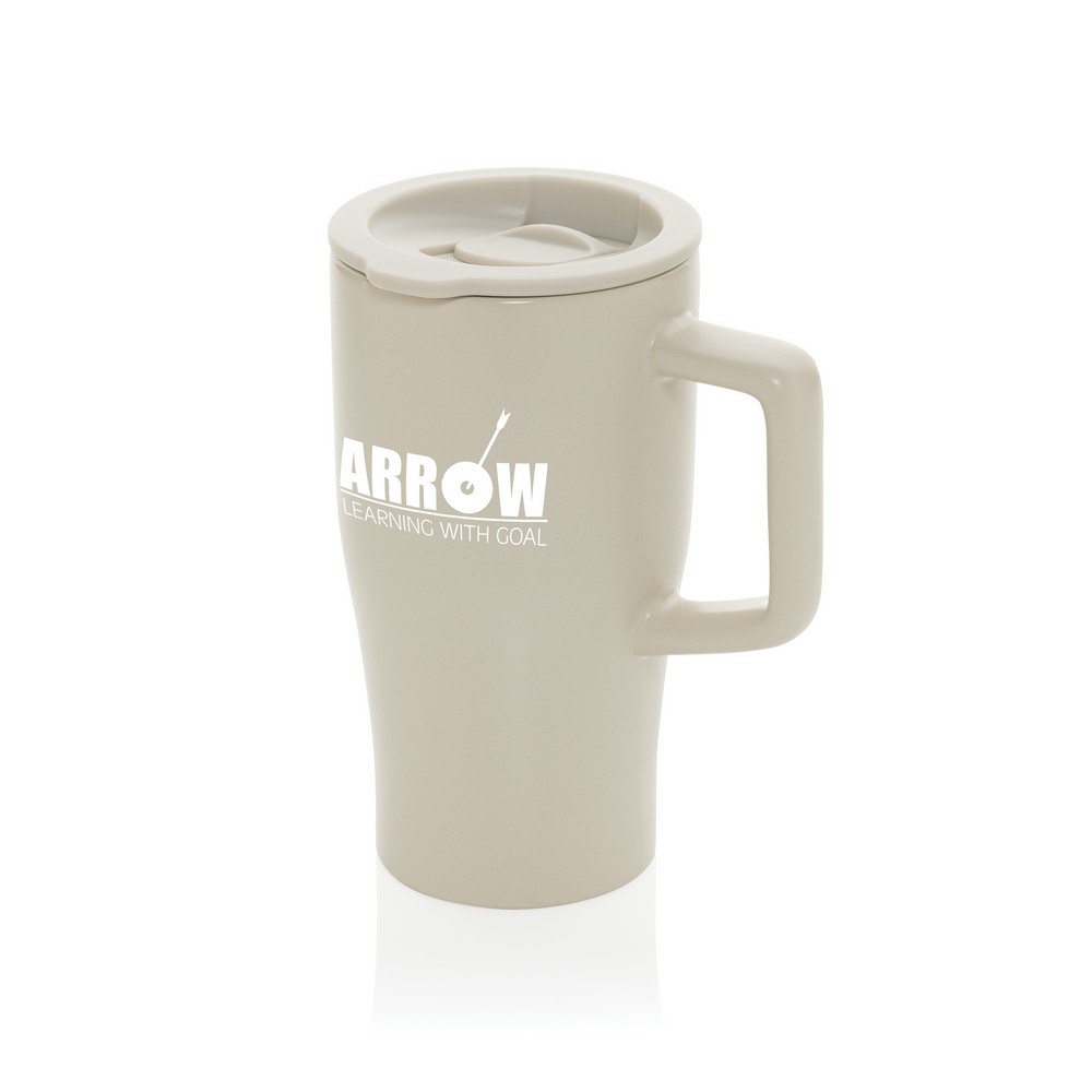 Ceramiczny kubek podrożny 490 ml Szary P437.2219 (7)