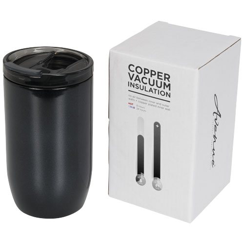Kubek z miedzianą izolacją próżniową Lagom 380 ml Błyszczący czarny 10054800 