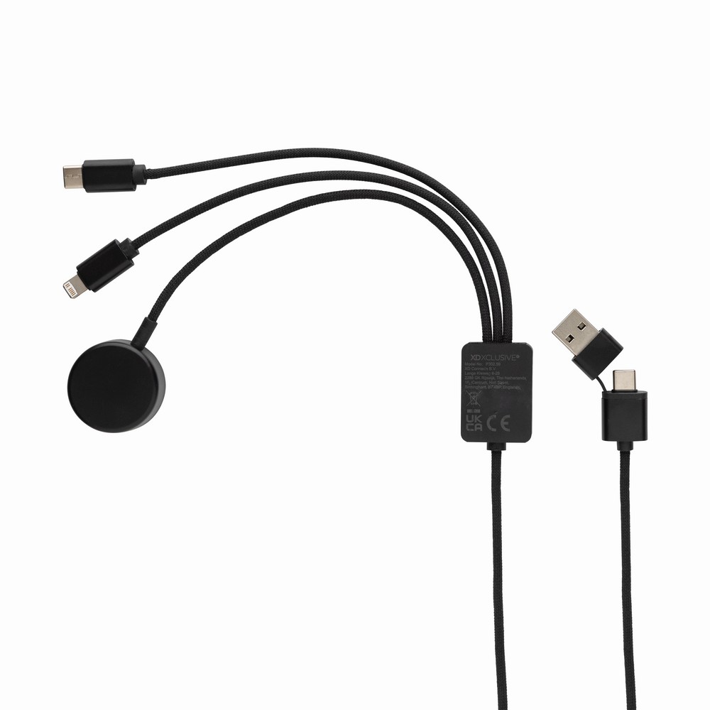 Kabel do ładowania 6 w 1 Terra, bezprzewodowa ładowarka do zegarka Szary P302.5902 (2)