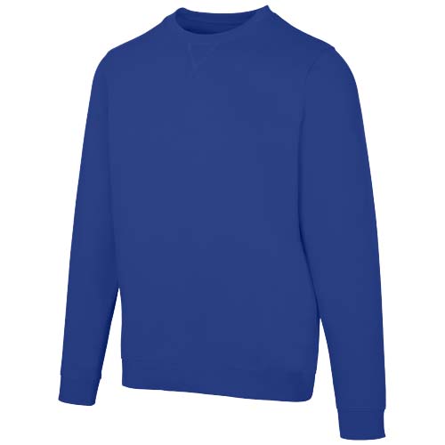 Jasper organiczna bluza unisex z recyklingu o gramaturze 280 g/m² z okrągłym dekoltem i certyfikatem OCS Niebieski 3956152A 