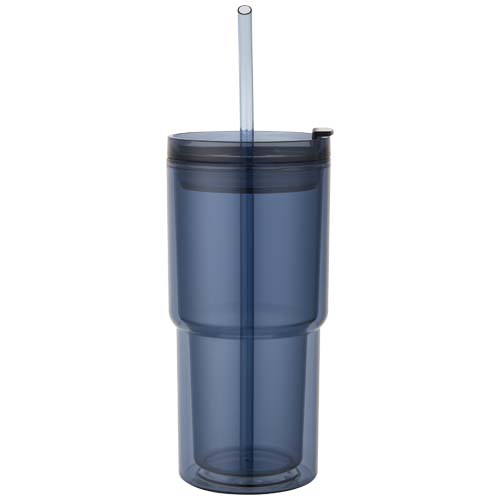 Kubek plastikowy Archer o pojemności 480 ml z podwójnymi ściankami Oceaniczny niebieski 10096751 (2)