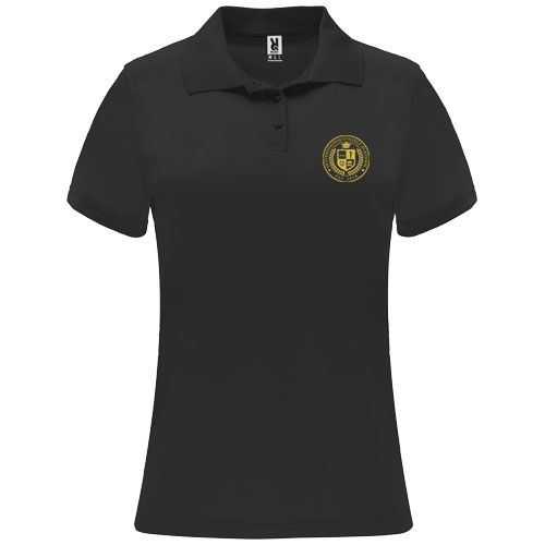 Monzha sportowa koszulka damska polo z krótkim rękawem Czarny R04103O1 (1)