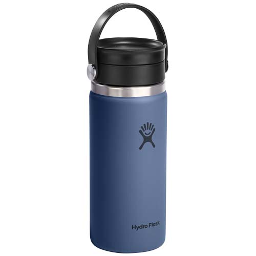 Kubek termiczny Hydro Flask Wide Mouth 473 ml ze stali nierdzewnej, z izolacją termiczną i pokrywką Flex Sip™ Środkowy niebieski 10098852 
