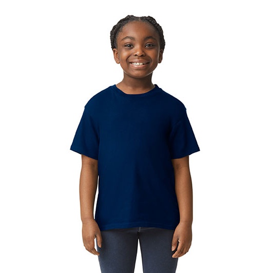 T-Shirt Mlodziezowy Bawełniany Navy G3000K-803993 
