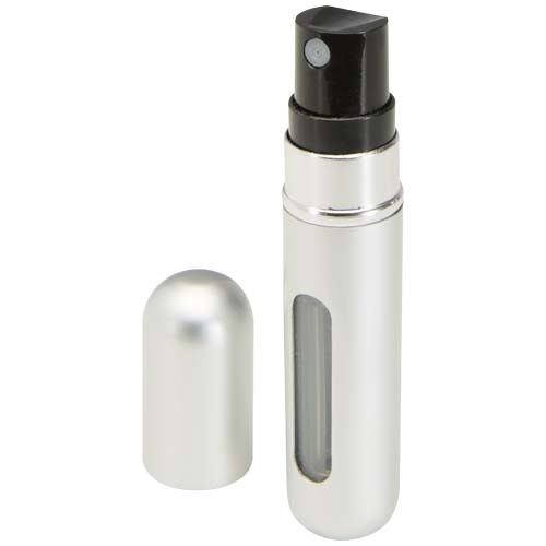 Filla przenośna, napełnialna butelka na perfumy o pojemności 5 ml Matowe srebro 12637581 