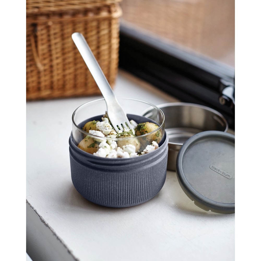 Lunchbox, pudełko śniadaniowe 750 ml Black+Blum Srebrny P439.0402 (6)