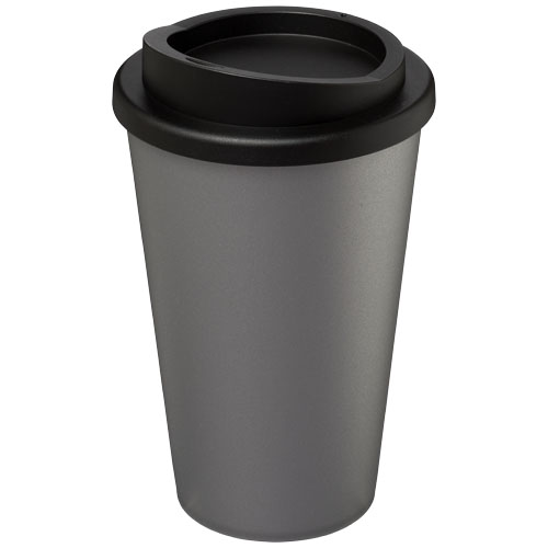 Kubek termiczny z serii Americano® o pojemności 350 ml Srebrny-Czarny 21000124 