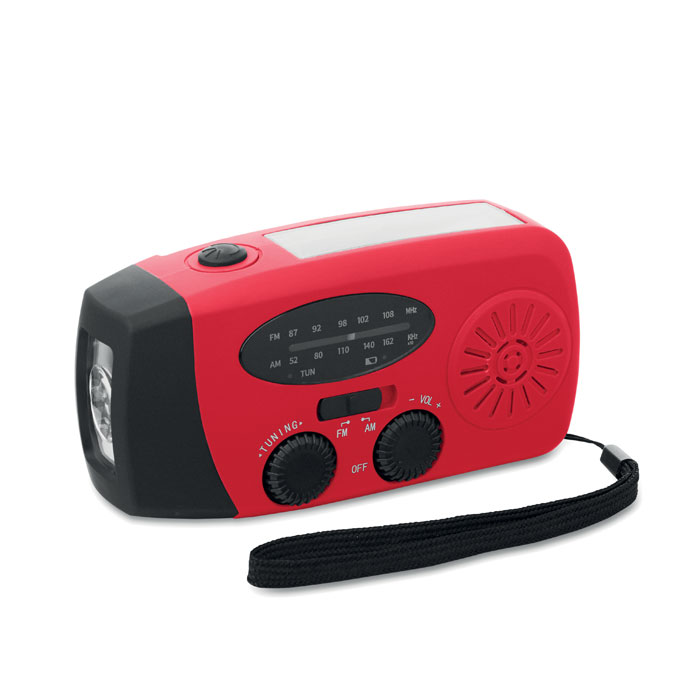 Gadżet reklamowy - Przenośne radio z latarką LED