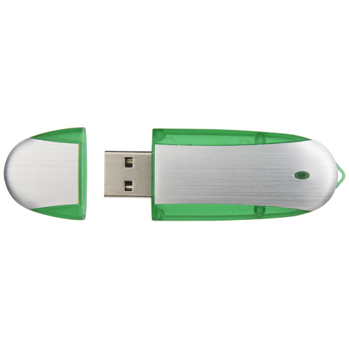 USB Oval Zielone jabłko-Srebrny 1Z30580G (4)