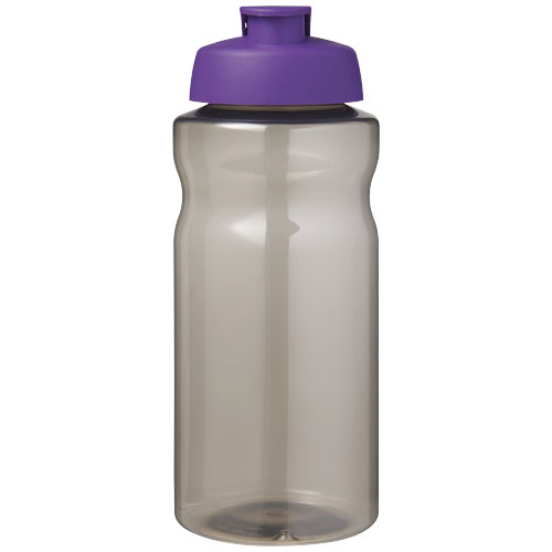 H2O Active® Eco Big Base bidon z wieczkiem zaciskowym o pojemności 1 litra Węgiel drzewny-Fioletowy 21017891 (2)