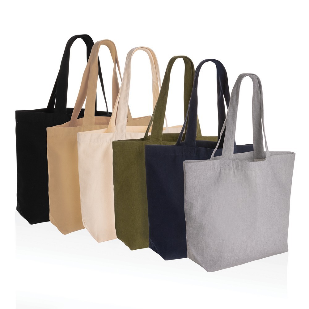Torba na zakupy AWARE™, bawełna z recyklingu Szary P762.962 (4)