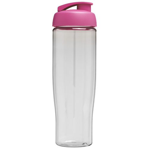 Bidon H2O Tempo® o pojemności 700 ml z wieczkiem zaciskowym Przezroczysty-Różowy 21004008 (3)