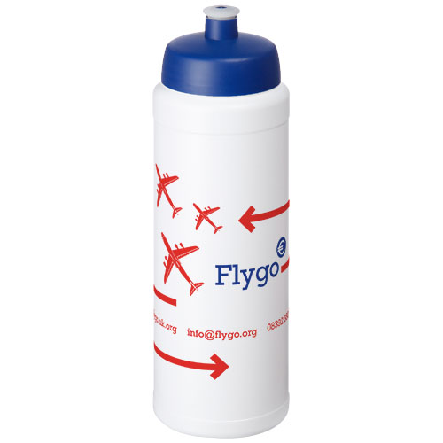Bidon Baseline® Plus o pojemności 750 ml z wieczkiem sportowym Biały-Niebieski 21069002 (1)