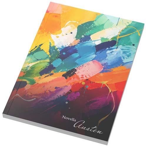 Notatnik Novella Austen w formacie A5 z miękką okładką – 100 kartek w linie Biały 21090801 
