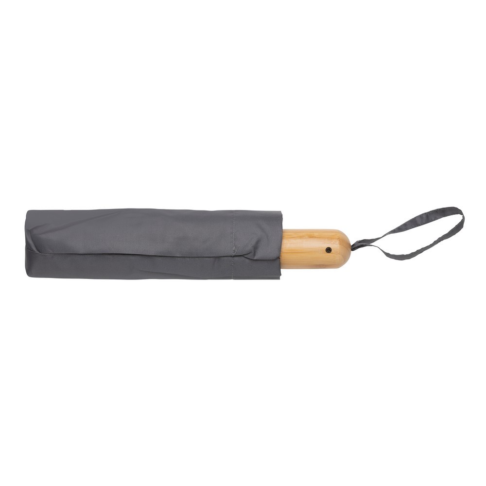 Bambusowy parasol automatyczny 21" AWARE™ RPET Szary P850.612 (5)